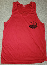 Load image into Gallery viewer, Men&#39;s Red W/Black Logo UV Tank
